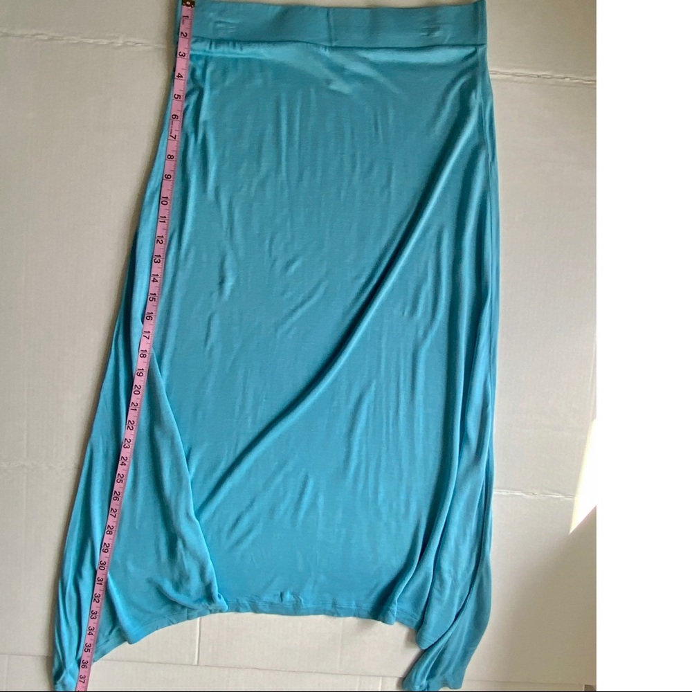 Women's Asymmetrical Hem Maxi Skirt, Sz M, Modern, Boho, Coastal